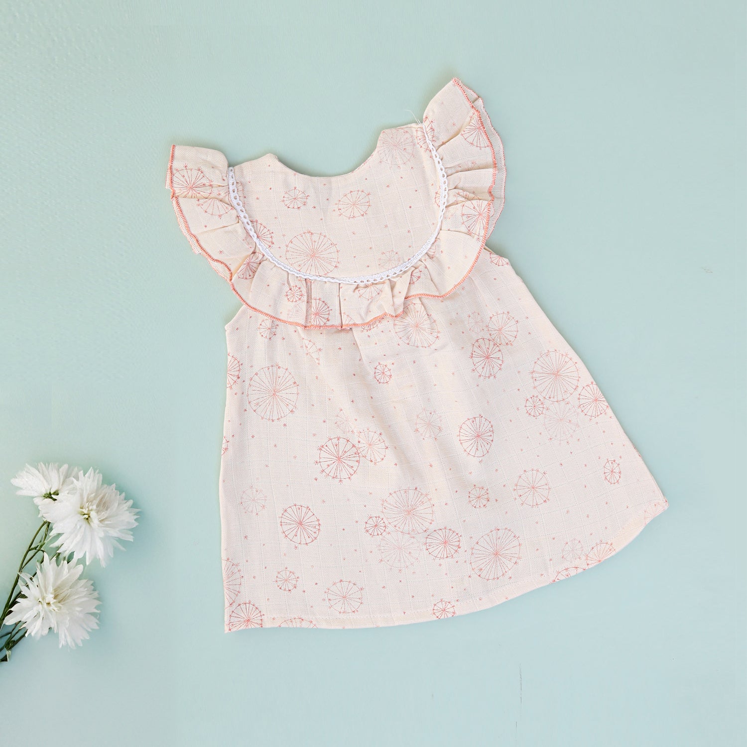 Dandelion Bloom Muslin Frock