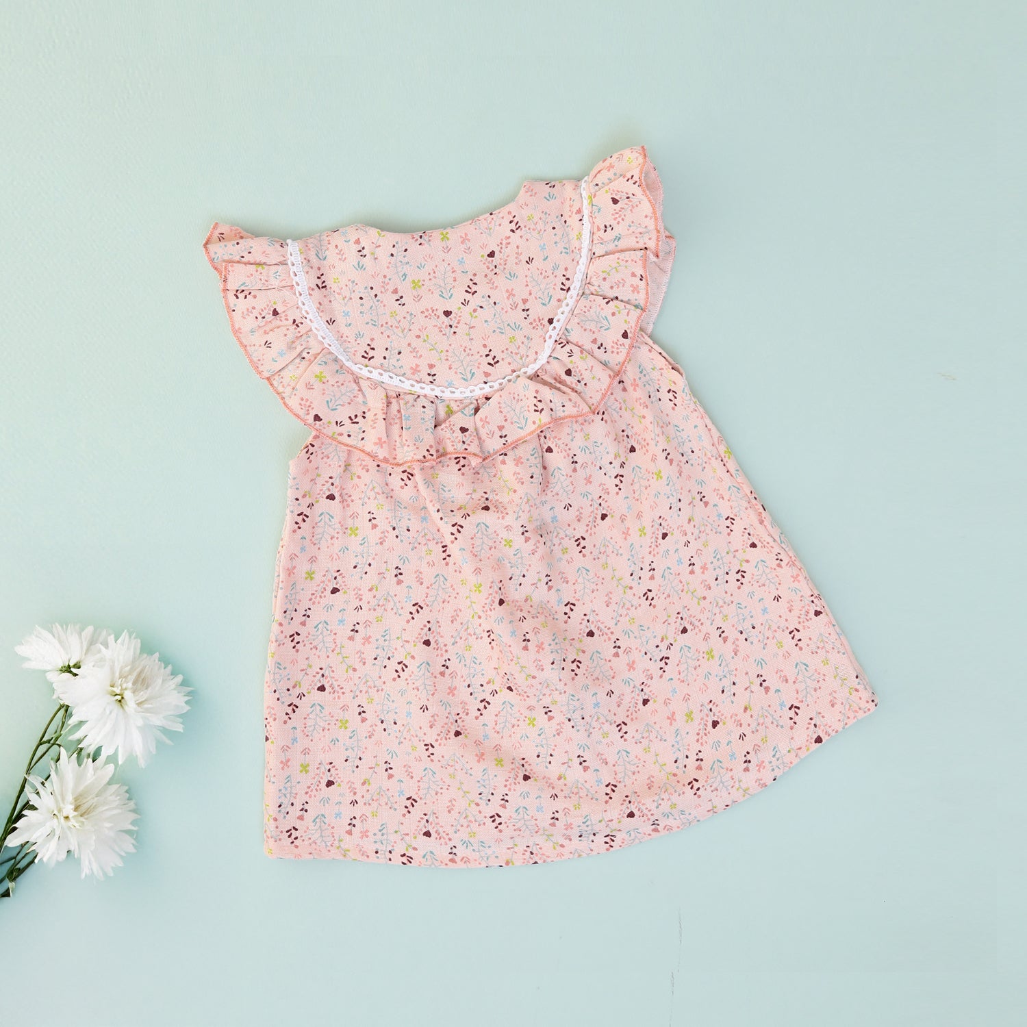 Blush Blossom Muslin Frock