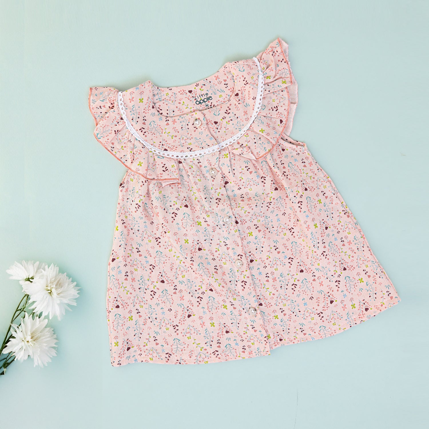 Blush Blossom Muslin Frock
