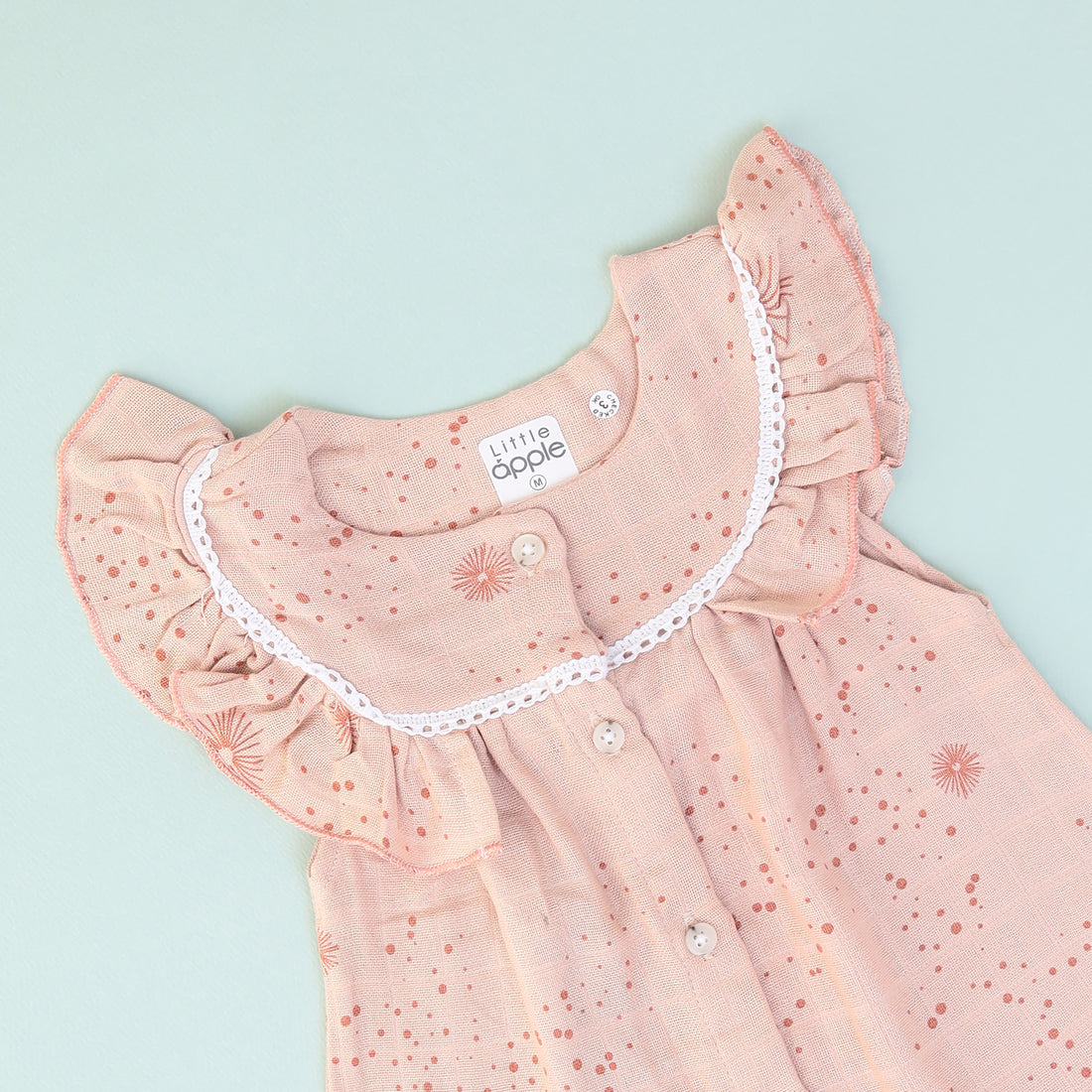 Peach Bloom Muslin Frock