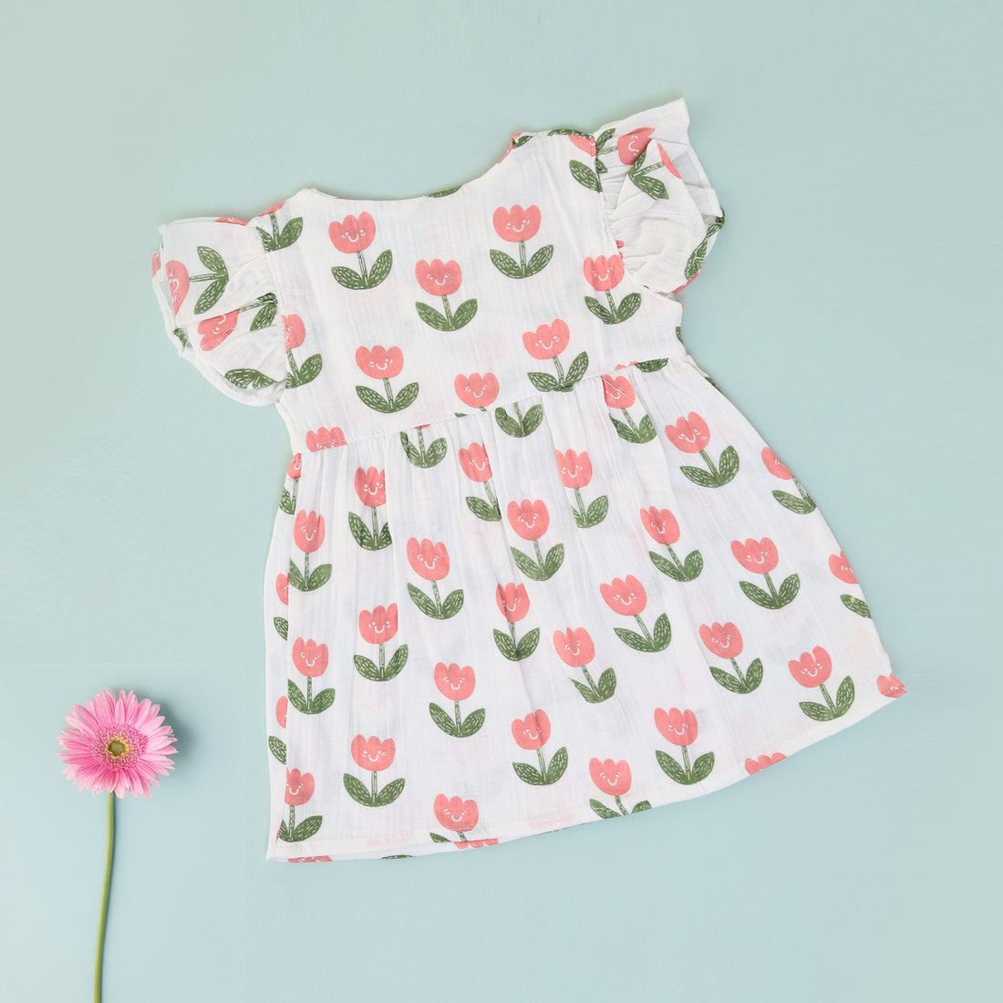 Tulip Bloom Muslin Frock