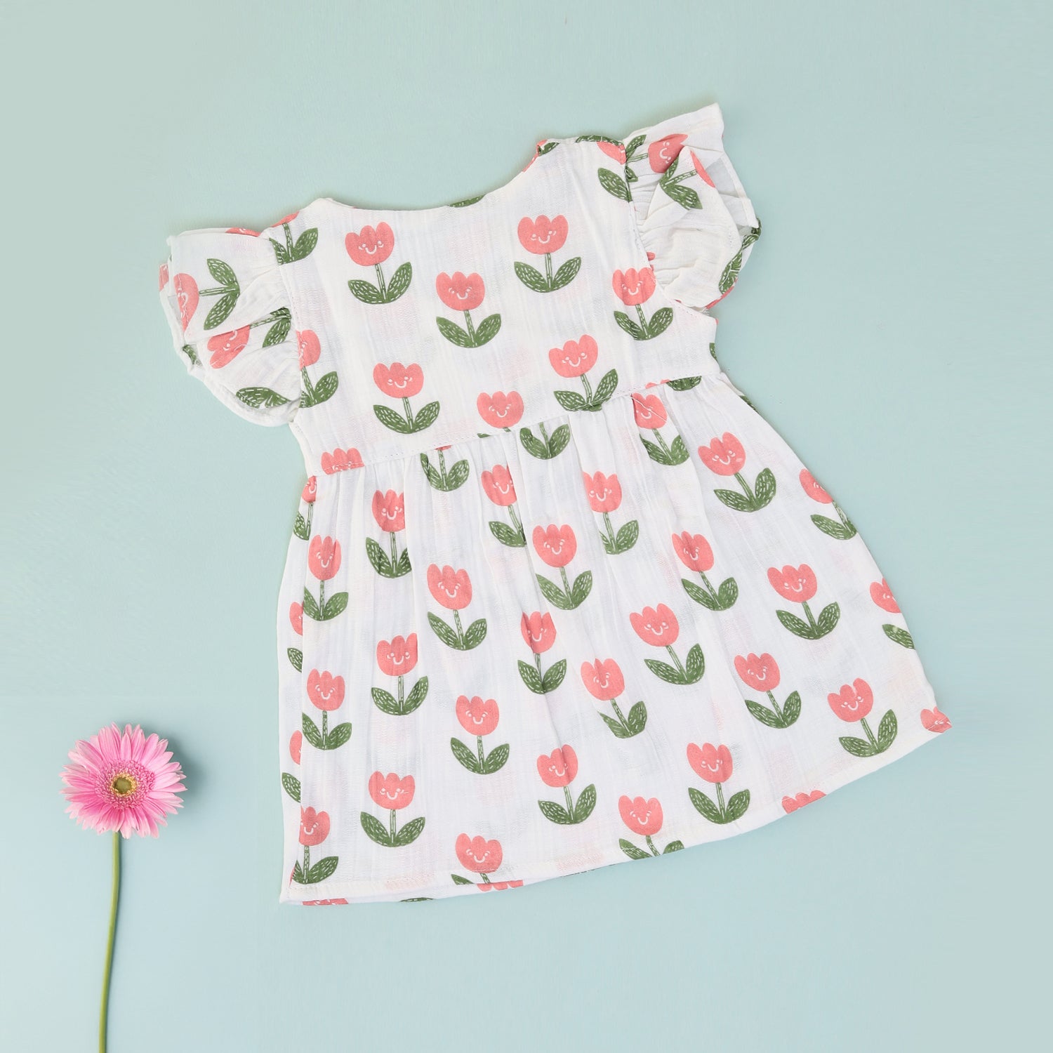 Tulip Bloom Muslin Frock