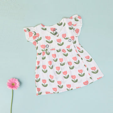 Tulip Bloom Muslin Frock