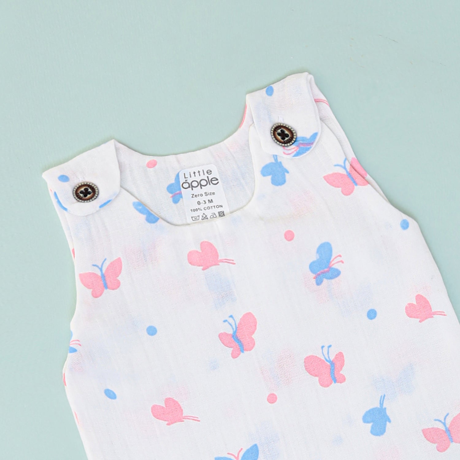 Soft Butterflies Shoulder Button Jabla