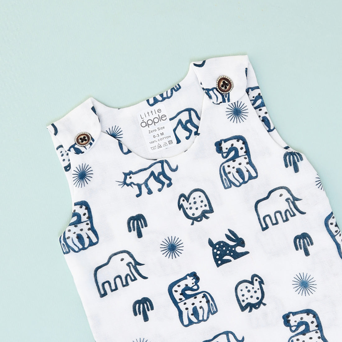 Blue Jungle Shoulder Button Jabla