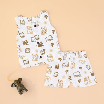 Safari Tales Jabla & Shorts Set