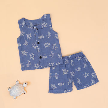 Tiny Turtles Jabla & Shorts Set