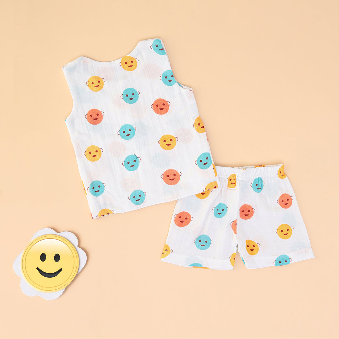 Happy Faces Jabla & Shorts Set