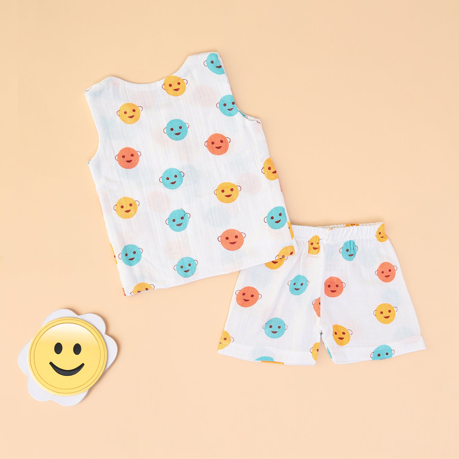 Happy Faces Jabla & Shorts Set