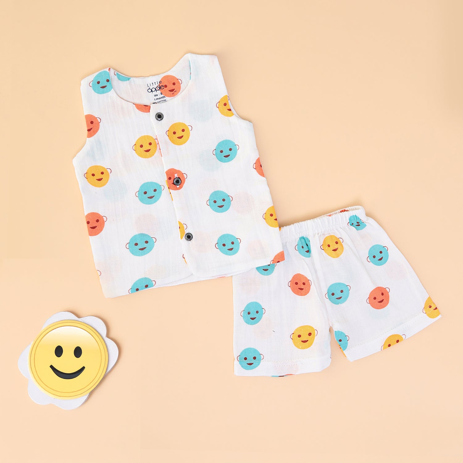 Happy Faces Jabla & Shorts Set