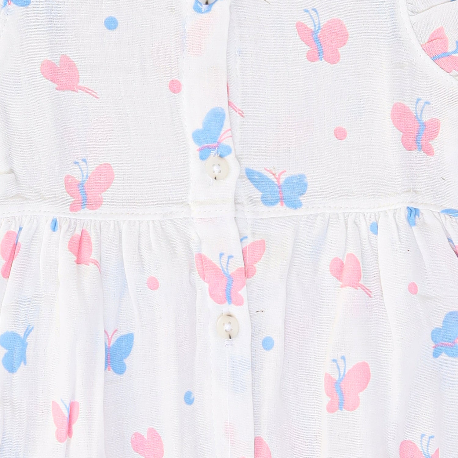 Sweet Butterfly Muslin Frock