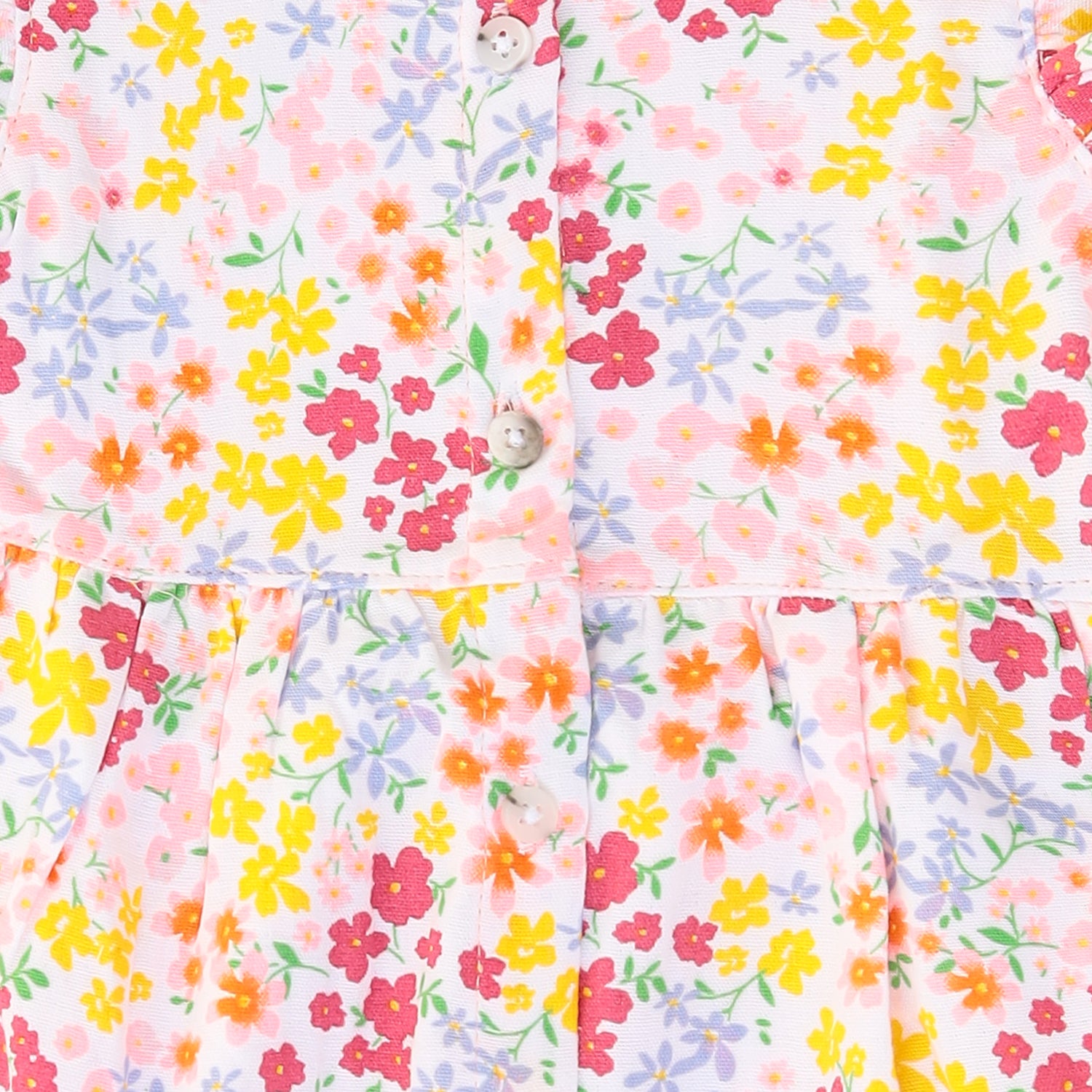 Floral Meadow Muslin Frock