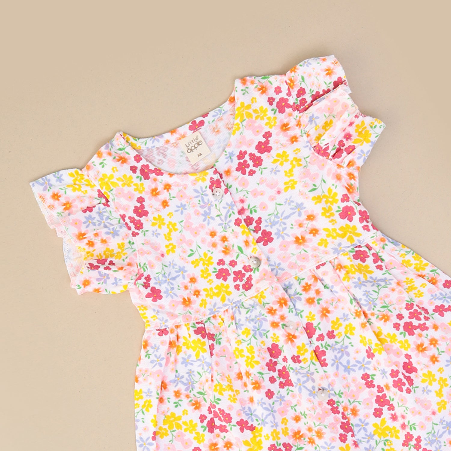Floral Meadow Muslin Frock