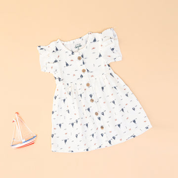 Little Sailor Muslin Frock