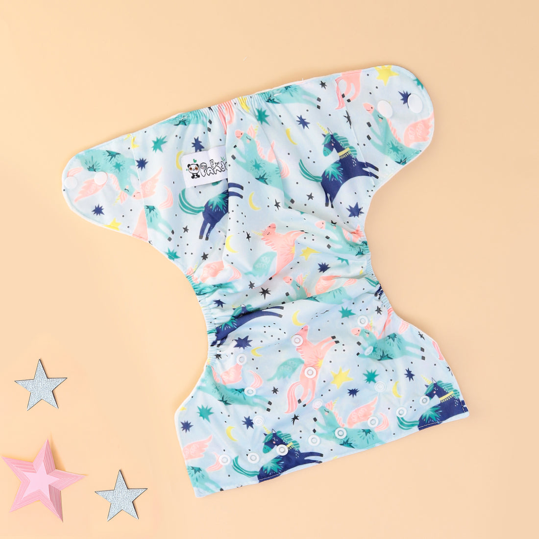 Starry Unicorn Cloth Diaper