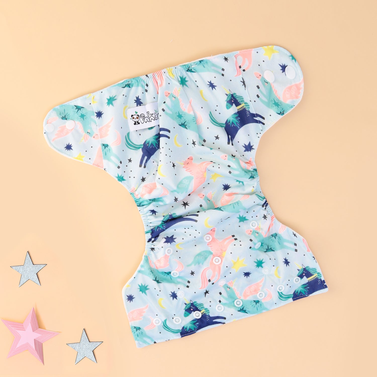 Starry Unicorn Cloth Diaper