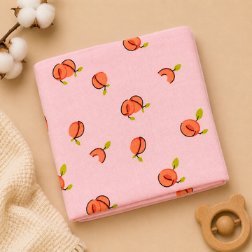 Peach Blossom Muslin Swaddle