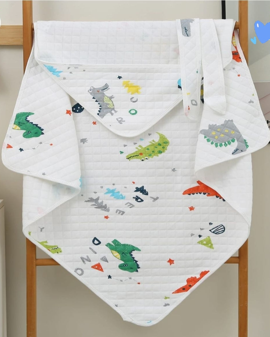 Dino World Hooded Wrapper