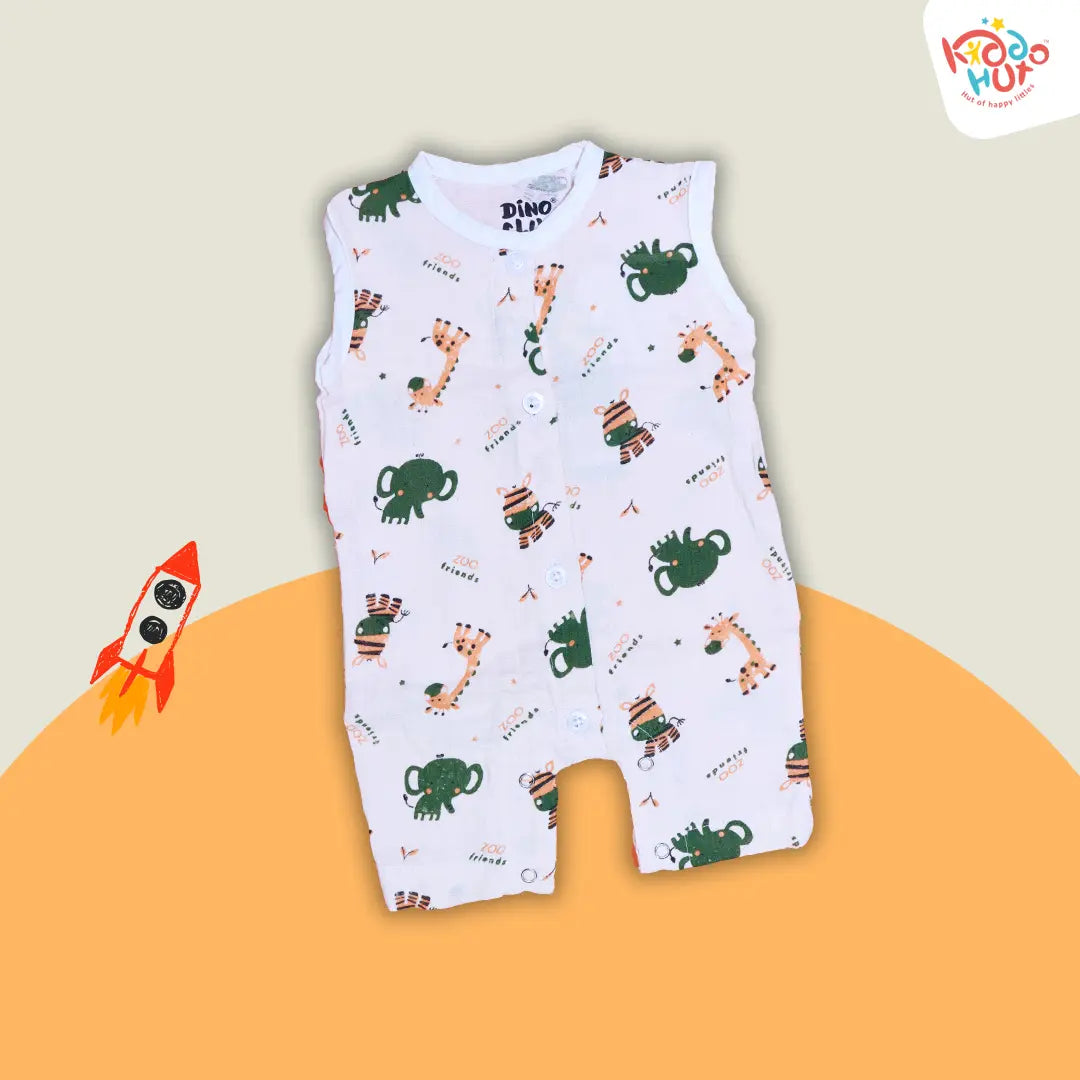 Safari Snuggles Muslin Romper