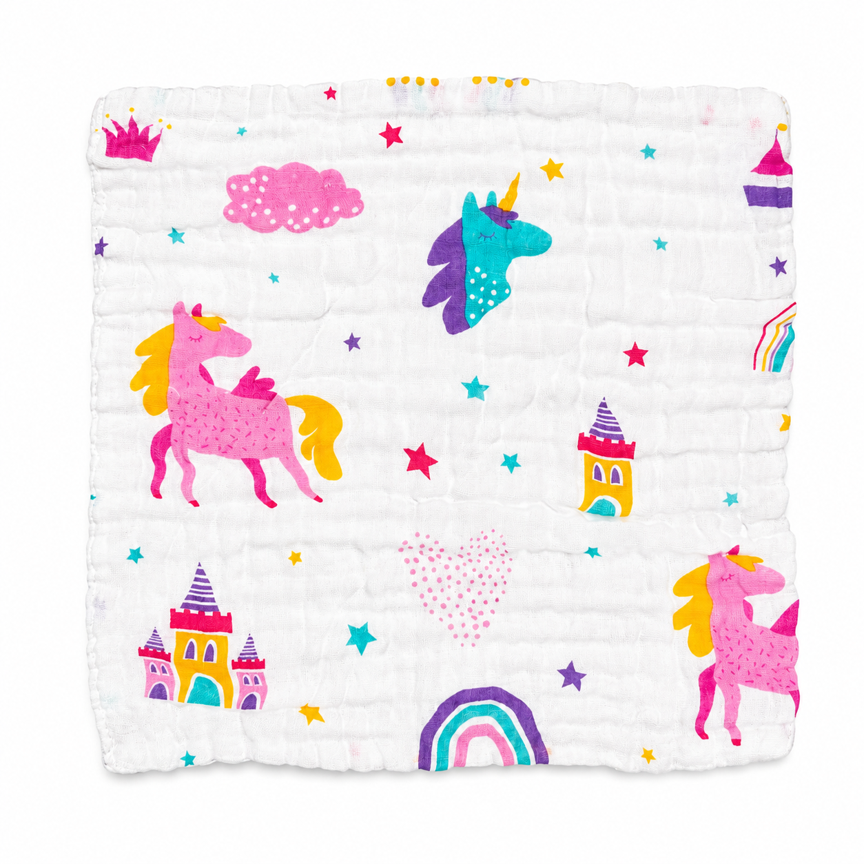 Muslin 6Layer Wash Cloth (Pack of 3)