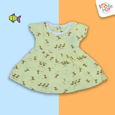 Ducky Muslin Cap Sleeve Frock