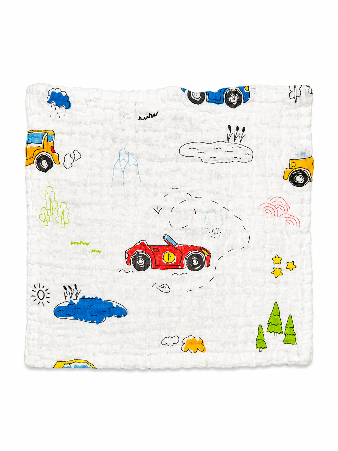 Muslin 6Layer Wash Cloth (Pack of 3)