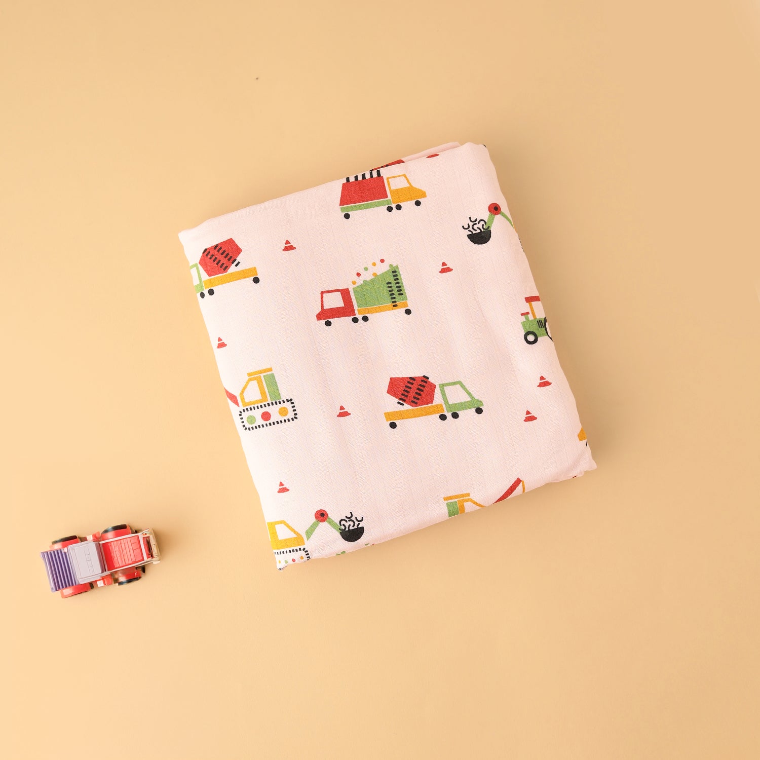 Tiny Trucks 4 layer Blanket