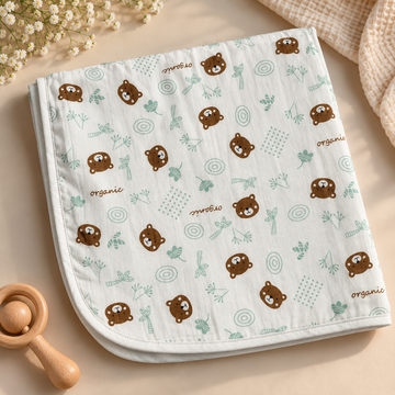 Teddy Bear Muslin Dry Sheet
