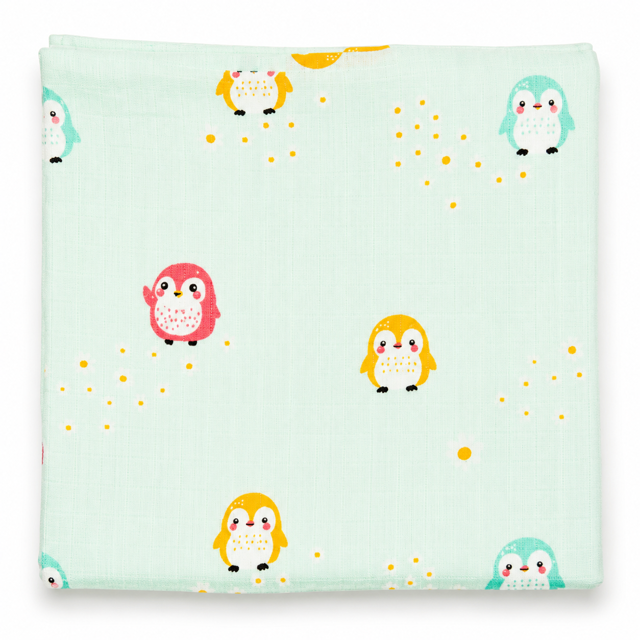Cozy Penguins Muslin Swaddle