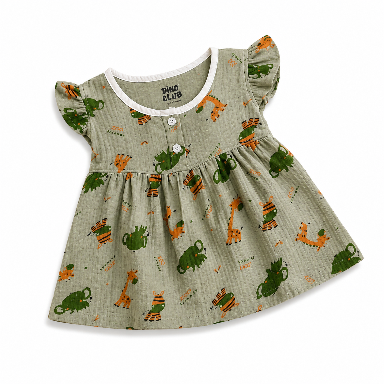 Safari Friends FB Frill Frock