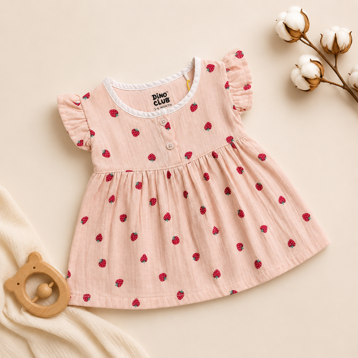 Little Strawberry FB Frill Frock