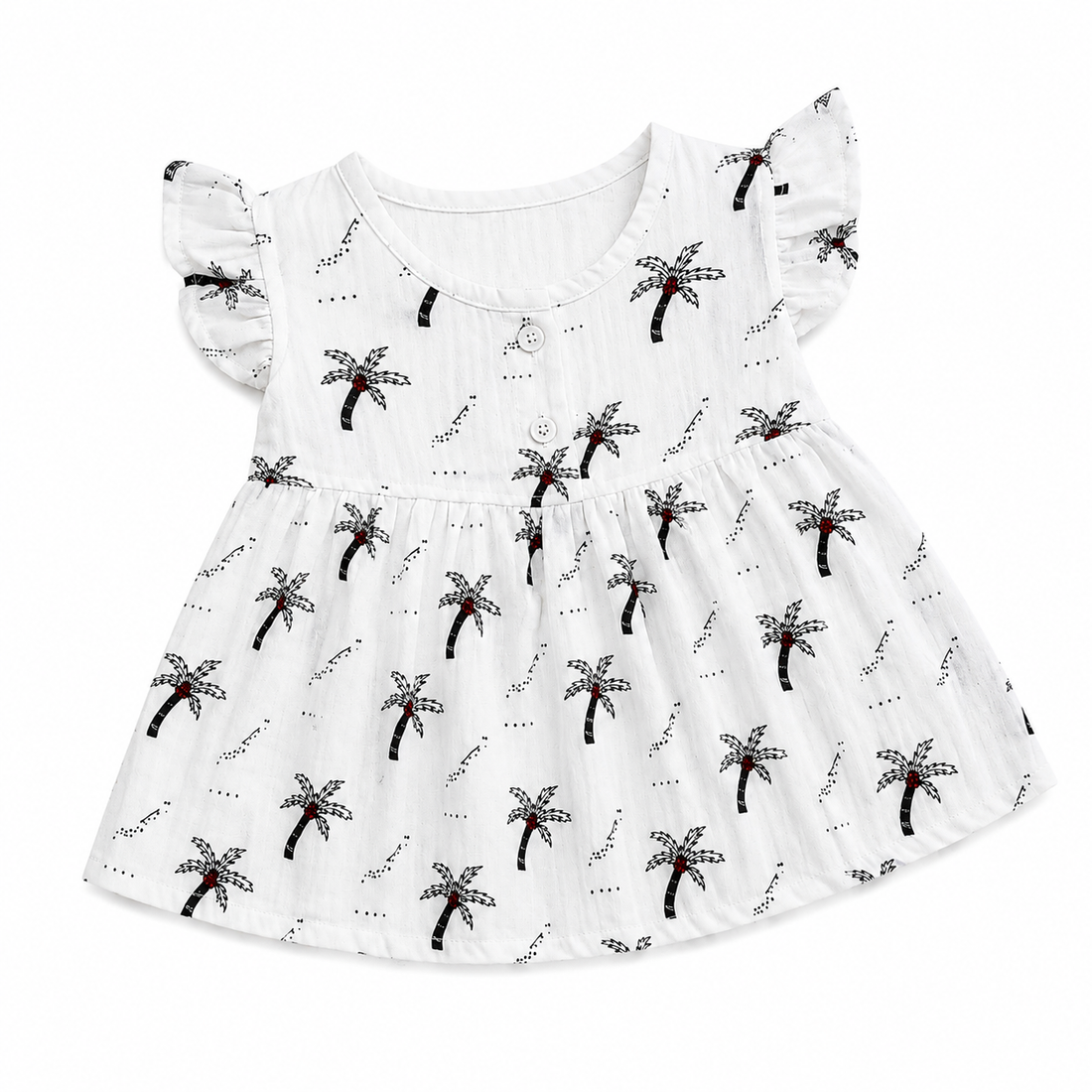 Palm Paradise FB Frill Frock