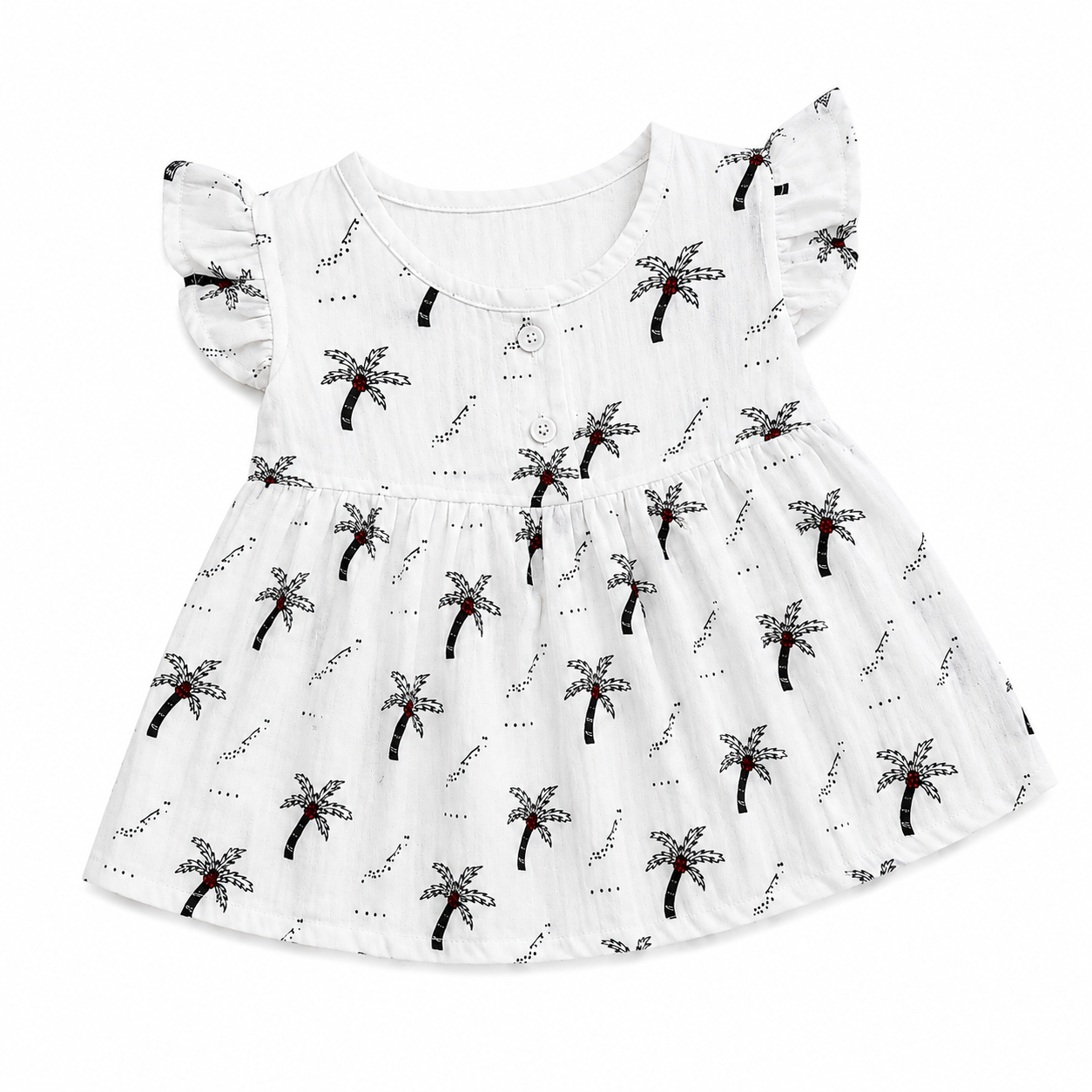 Palm Paradise FB Frill Frock