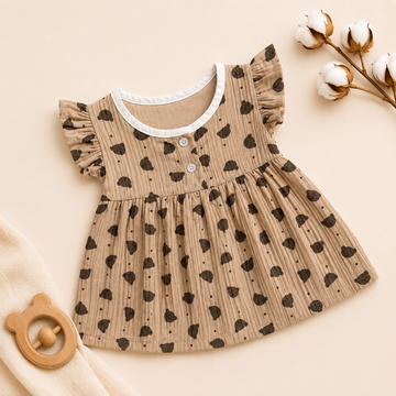 Little Teddy FB Frill Frock
