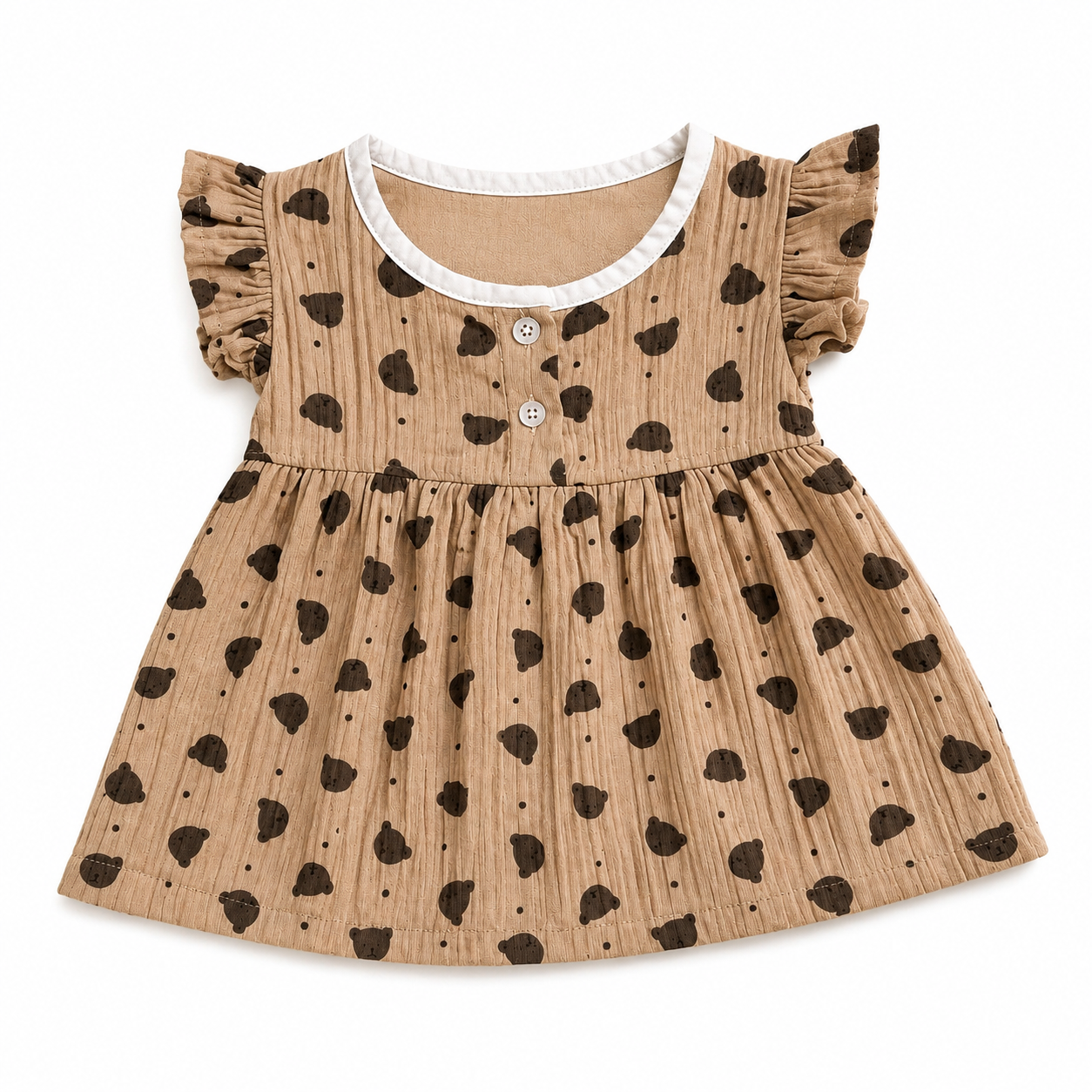Little Teddy FB Frill Frock