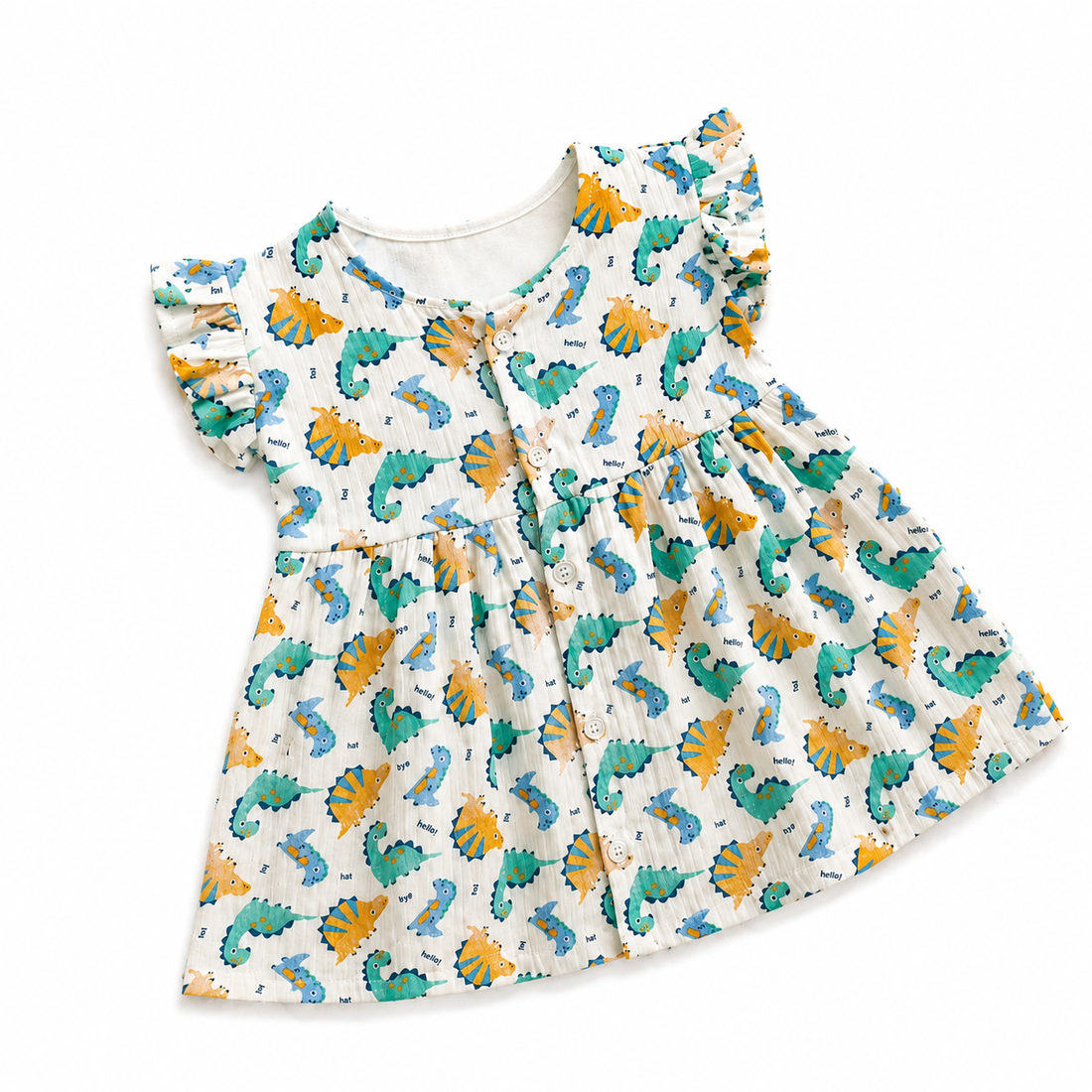 Tiny Dinosaur FO Frill Frock