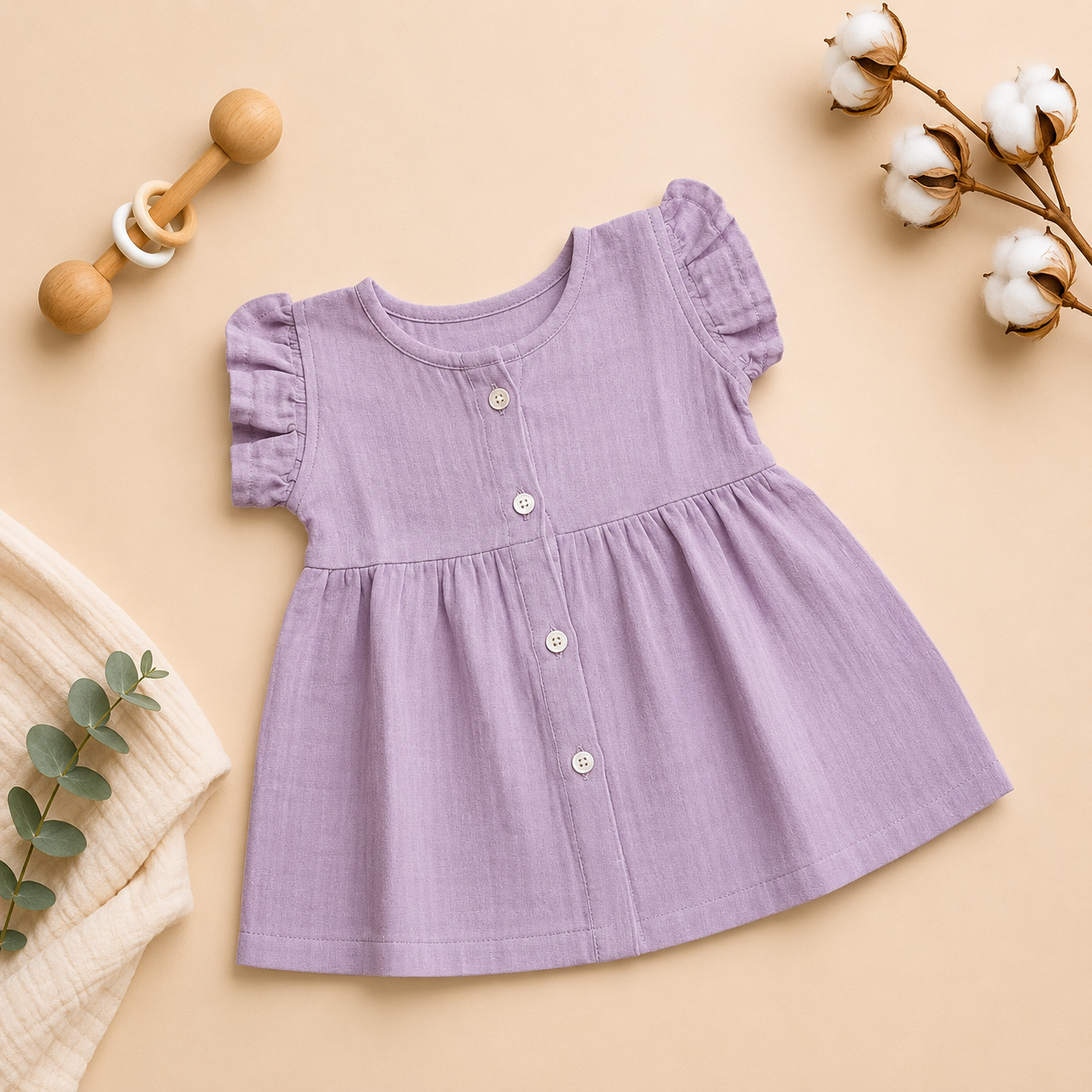 Lavender FO Frill Frock