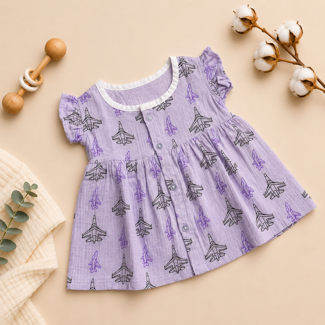 Jet Lavender FO Frill Frock