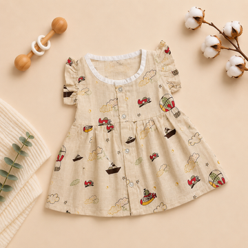 Sky Travel FO Frill Frock