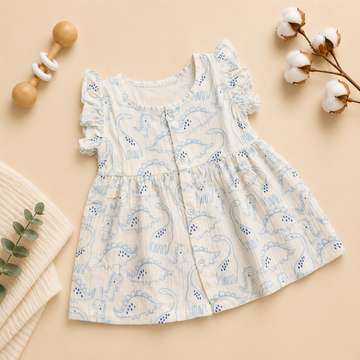 Cute Dino FO Frill Frock