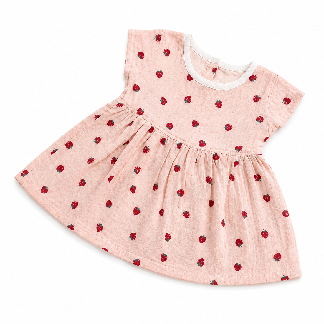 Tiny Berries Muslin Cap Sleeve BB Frock