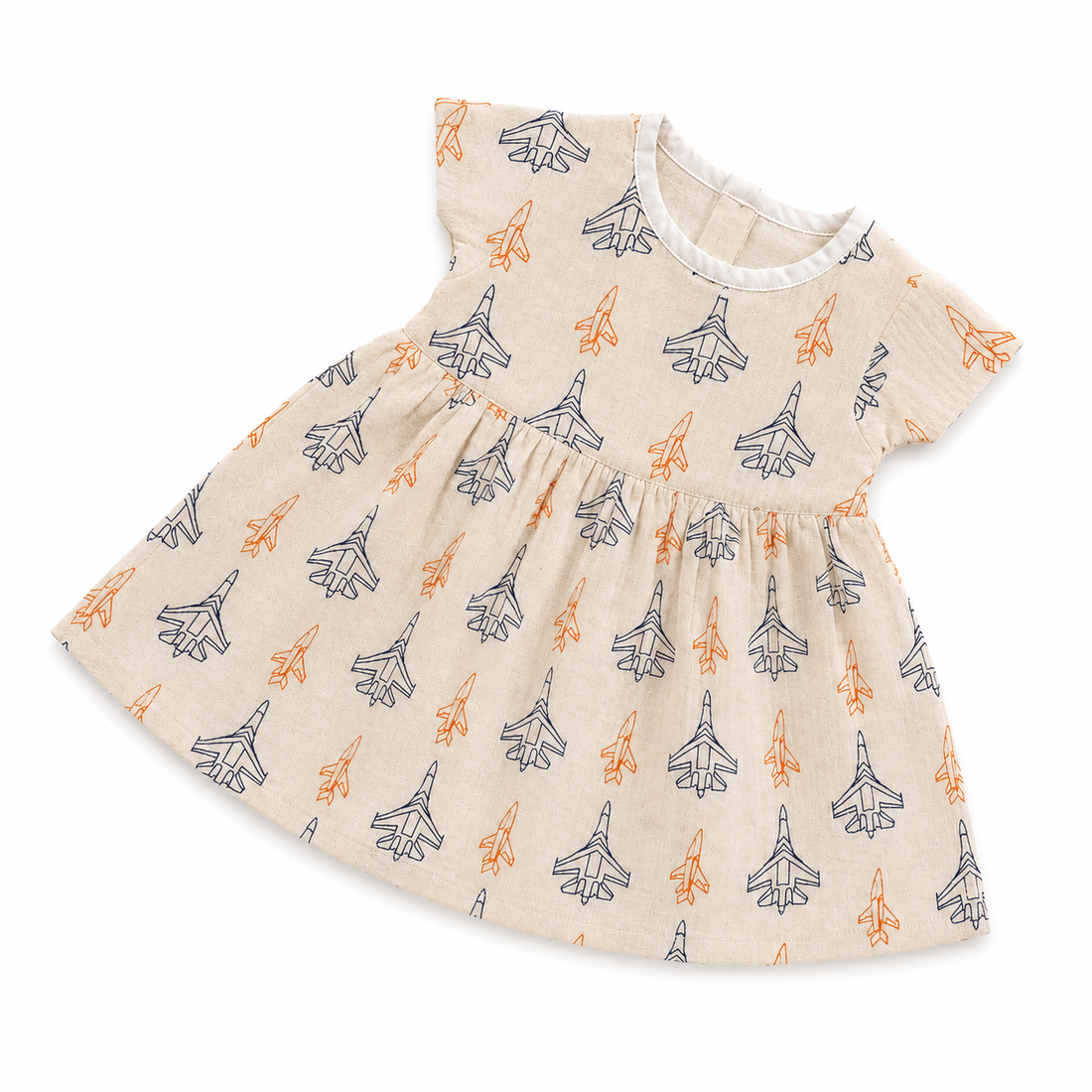 Jet Muslin Cap Sleeve BB Frock