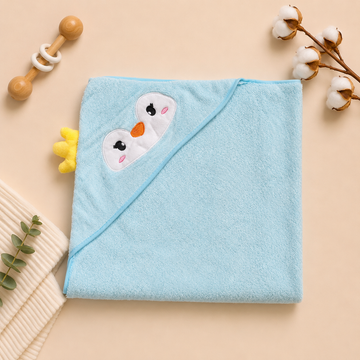 Terry Towel Sky Blue Penguin