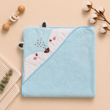 Terry Towel Sky Blue Deer