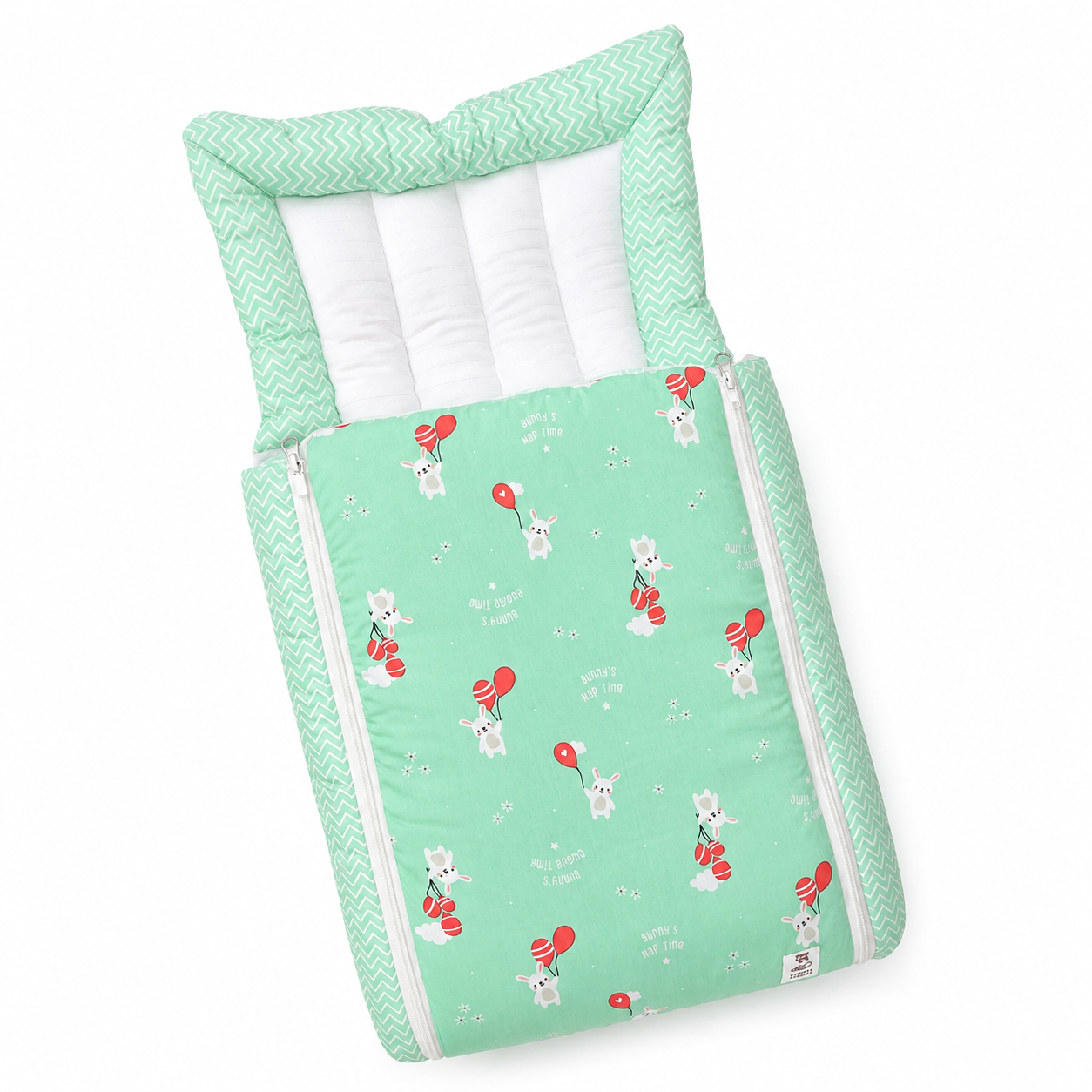 Muslin Carry Bed-Green