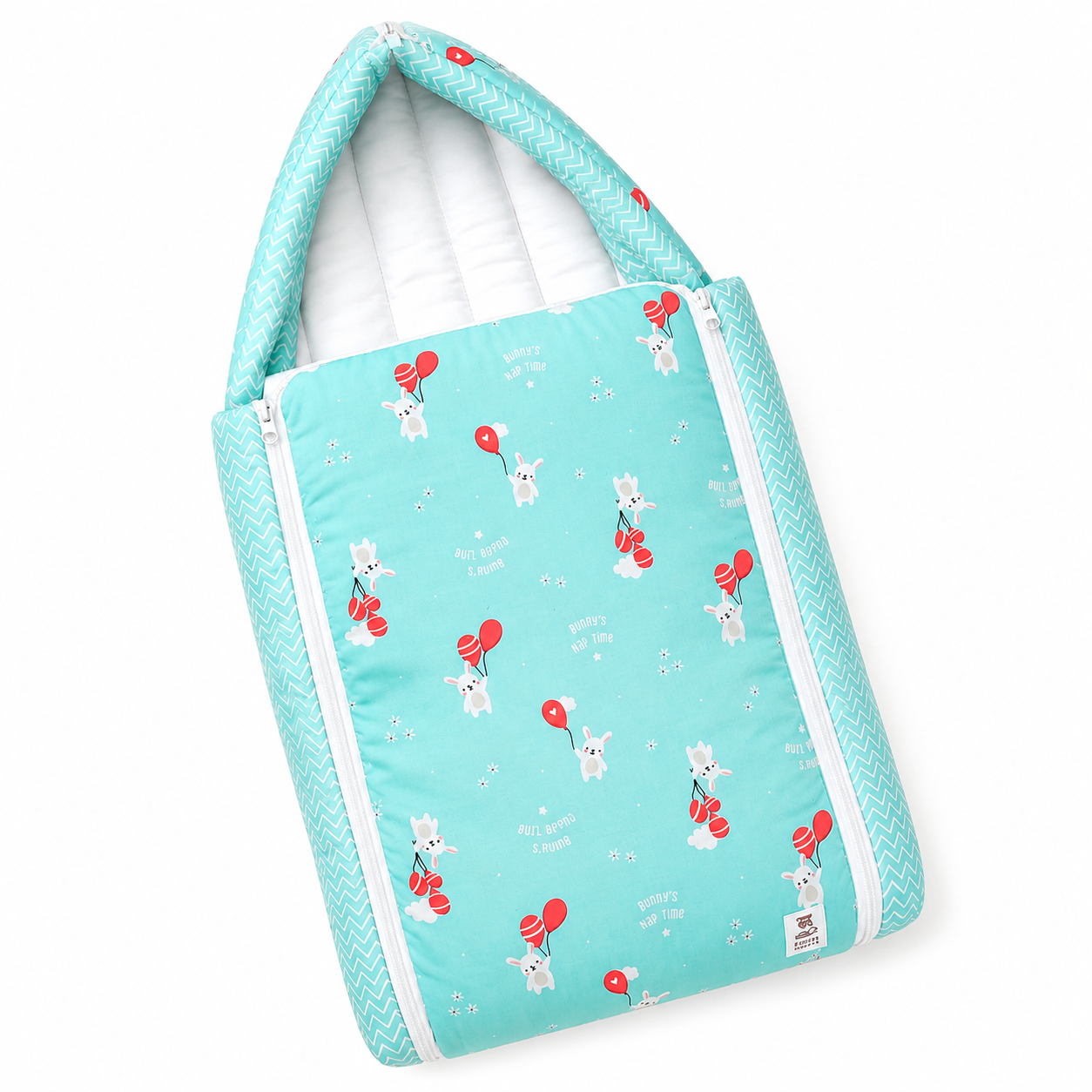 Muslin Carry Bed-Blue