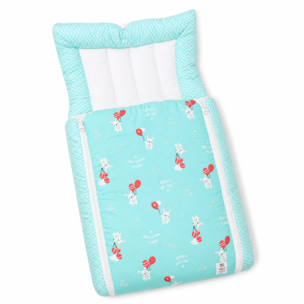 Muslin Carry Bed-Blue
