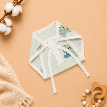 Mint Teddy Muslin Nappy