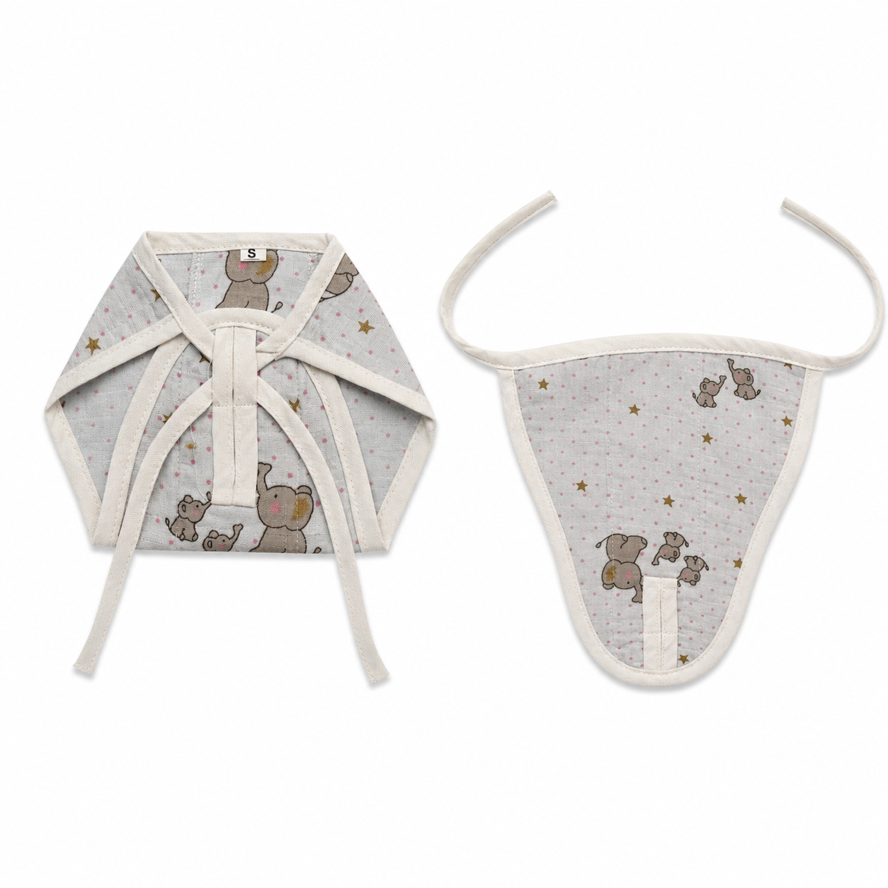 Dreamy Elephant Muslin Nappy