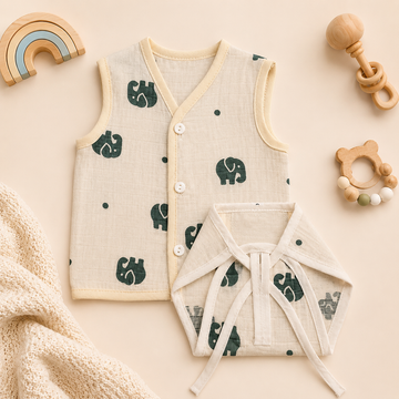 Gentle Giant Muslin Jabla & Nappy Set